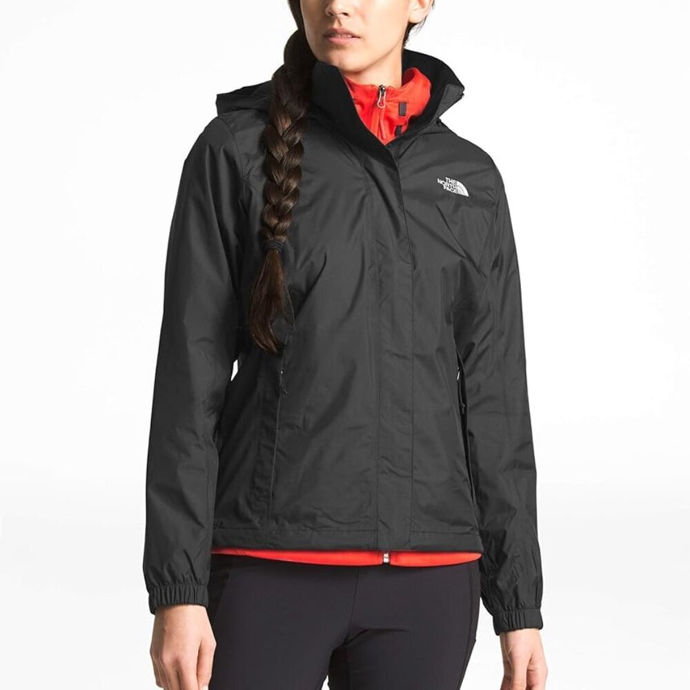 The North‎ Face Tnf Black Women's Resolve 2 Rain Light Jacket Size XS